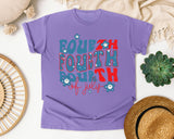 Fourth Of July graphic tee in Violet