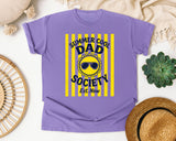 Summer Cool Dad Society Yellow 2 graphic tee in Violet