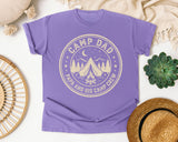Camp Dad And His Camp Crew Grey 2 graphic tee in Violet