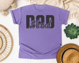 Blessed Dad Navy graphic tee in Violet