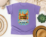 Grill Master Dad Grey graphic tee in Violet