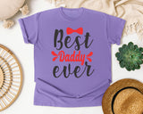 Best Daddy Ever Red graphic tee in Violet