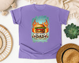 Grill Master Dad Grey 2 graphic tee in Violet