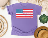 American Flag graphic tee in Violet