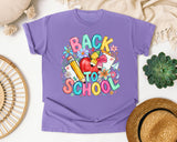 Back To School Apple Flowers graphic tee in Violet