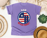 Never Forget White 6 graphic tee in Violet