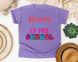 Happy Last Day Of Preschool graphic tee in Violet