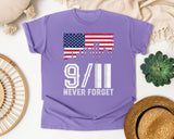 Never Forget White 7 graphic tee in Violet