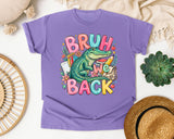 Bruh We Back Alligator graphic tee in Violet