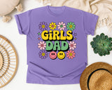 Girls Dad graphic tee in Violet