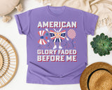 American Glory graphic tee in Violet