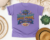 Dad Mode Activated Grey 2 graphic tee in Violet