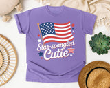 Star Spangled Cutie White 4 graphic tee in Violet