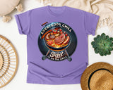 Everybody Chill Dad Is On The Grill Black graphic tee in Violet