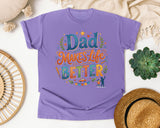 Dad Makes Life Better Grey graphic tee in Violet