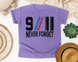 Never Forget Black graphic tee in Violet