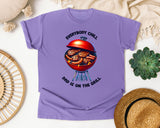 Everybody Chill Dad Is On The Grill Brown graphic tee in Violet