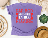 Dad Bod You Mean Father Figure Pink 2 graphic tee in Violet