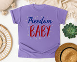 Freedom Baby graphic tee in Violet