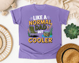 Like A Normal Dad But Cooler graphic tee in Violet