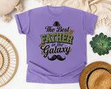 The Best Father In The Galaxy graphic tee in Violet