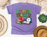 Super Teacher graphic tee in Violet