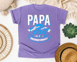 Papa The Only Man Who Loves Me Unconditionally White graphic tee in Violet
