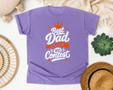 Best Dad Ever No Contest White graphic tee in Violet