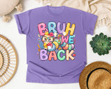 Bruh We Back Owl graphic tee in Violet