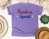 Freedom Squad graphic tee in Violet