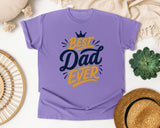 Best Dad Ever Gold graphic tee in Violet