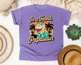 Papasaur graphic tee in Violet