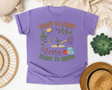 Ready To Learn Ready To Grow graphic tee in Violet