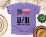 Never Forget Black 2 graphic tee in Violet