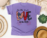For The Love Of The USA graphic tee in Violet