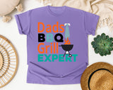 Dads BBQ Grill Expert graphic tee in Violet