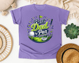 Best Dad By Par Grey 2 graphic tee in Violet