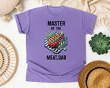 Master Of The Meat Dad Grey graphic tee in Violet