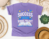 Success Is My School Project graphic tee in Violet