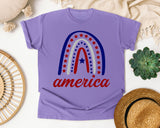 America Red graphic tee in Violet