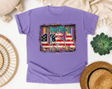 Small Town USA graphic tee in Violet