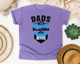 Dads With Beards Are Better White 4 graphic tee in Violet