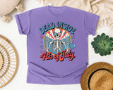 Dead Inside 4th Of July graphic tee in Violet