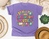 Classroom Cutie graphic tee in Violet