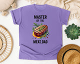 Master Of The Meat Dad Brown graphic tee in Violet
