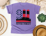 Never Forget Black 3 graphic tee in Violet