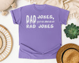 Dad Jokes You Mean Rad Jokes Classic graphic tee in Violet