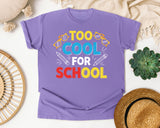 Too Cool For School Bold graphic tee in Violet