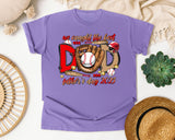 We Caught The Best Dad graphic tee in Violet