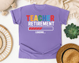 Teacher Retirement Loading graphic tee in Violet